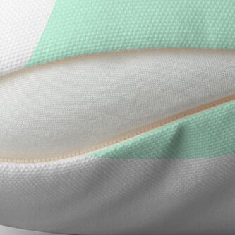 Alternate view of PLAIN AERO BLUE WITH GREEN UNDERTONES Throw Pillow