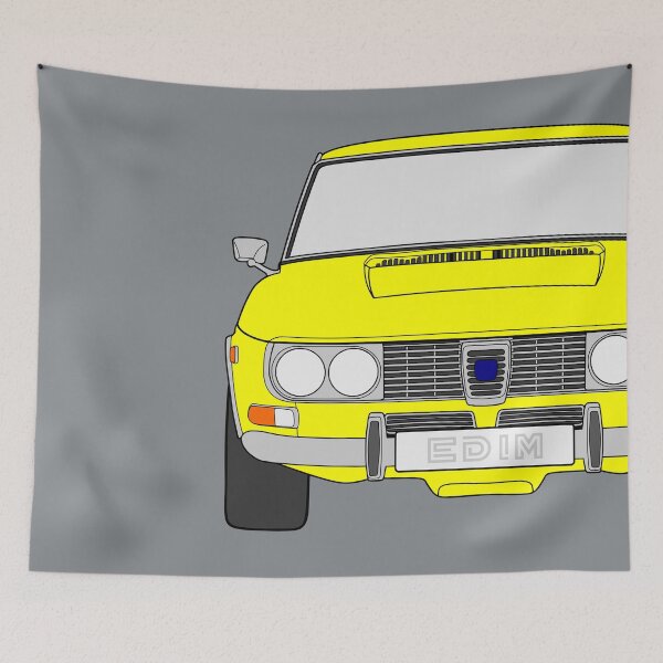 Item preview, Saab 99 yellow color designed and sold by EdimDesign.
