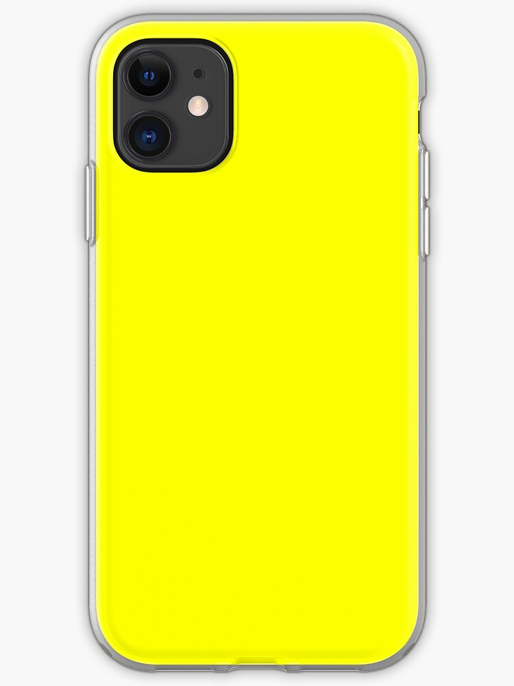 Neon Fluorescent Yellow Yellowneon Yellowfluro Yellow Iphone Case By Ozcushions