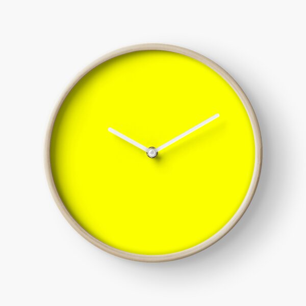 Neon fluorescent Yellow | Yellow|neon Yellow/Fluro Yellow Clock