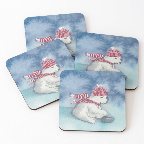 Item preview, Cute Polar Bear Cub Curling designed and sold by Leah Boulet.