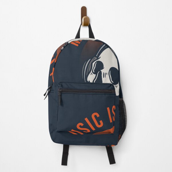 Item preview, Music Lover Skull Illustration designed and sold by rukurustudio.