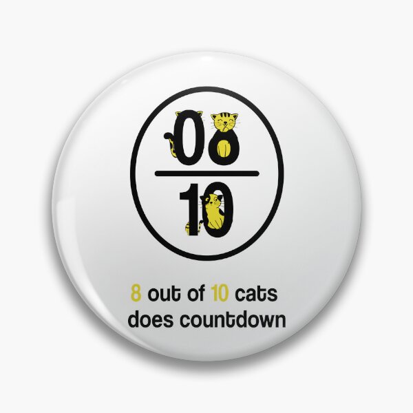 Item preview, 8 out of 10 cats does countdown  cute cats designed and sold by CardsNeverFails.