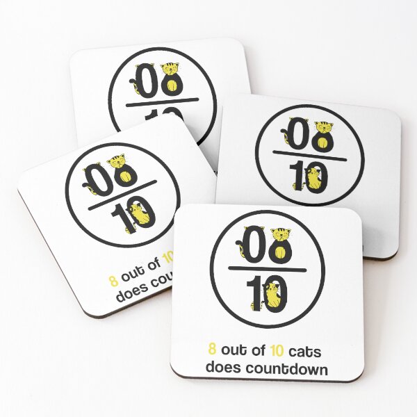 Item preview, 8 out of 10 cats does countdown  cute cats designed and sold by CardsNeverFails.