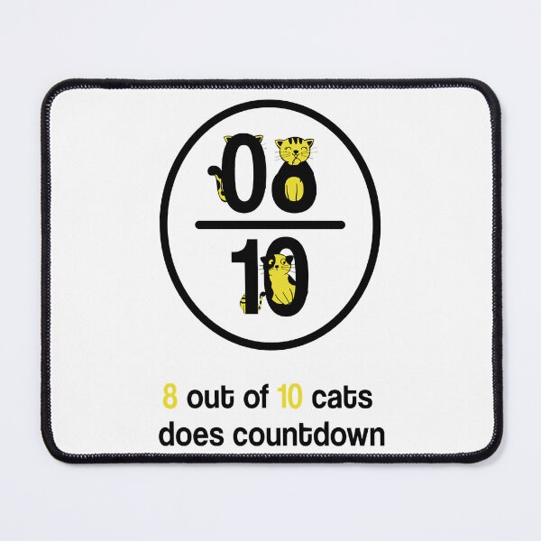 Item preview, 8 out of 10 cats does countdown  cute cats designed and sold by CardsNeverFails.