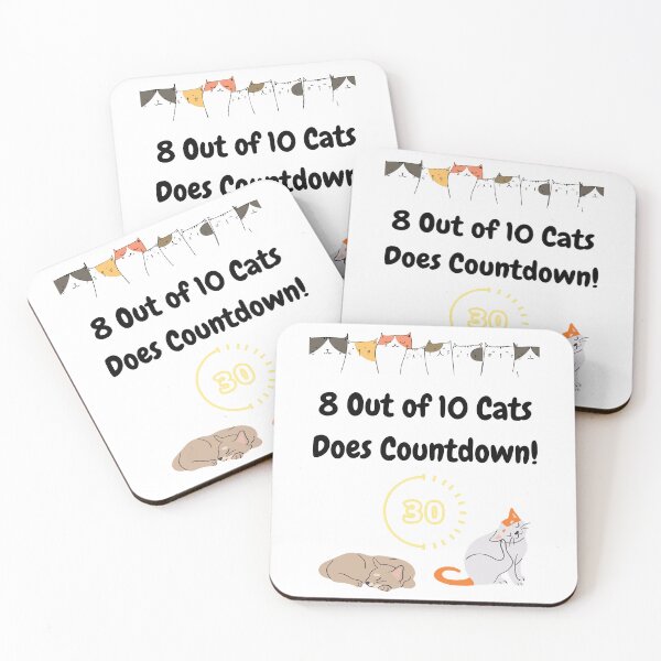 Item preview, 8 Out of 10 Cats Does Countdown! designed and sold by CardsNeverFails.