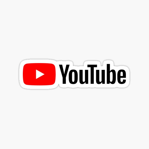 YouTube Logo Vinyl Sticker