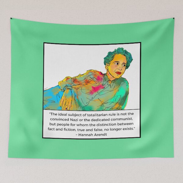 Item preview, Hannah Arendt abstract painting quote card designed and sold by KennyLucky.