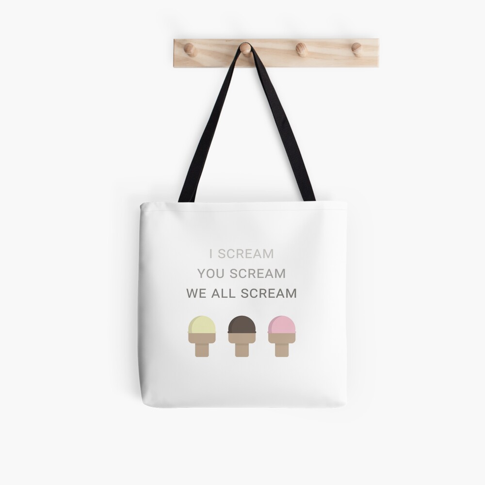 I Scream You Scream, We All Scream For Ice Cream - CREAM iPad Case & Skin  for Sale by Lallinda