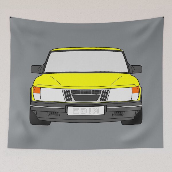 Item preview, Saab 900 1978-1983 yelow color designed and sold by EdimDesign.