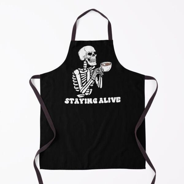 Item preview, Staying Alive Skeleton Drink Coffee Funny Skeleton Skull designed and sold by anass002.