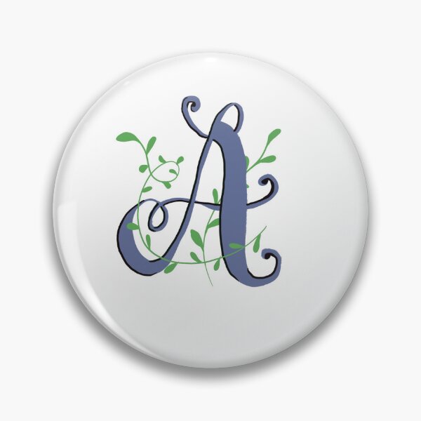 Item preview, Letter A lettering Initial Monogram alphabet  designed and sold by Antique-Gifts.