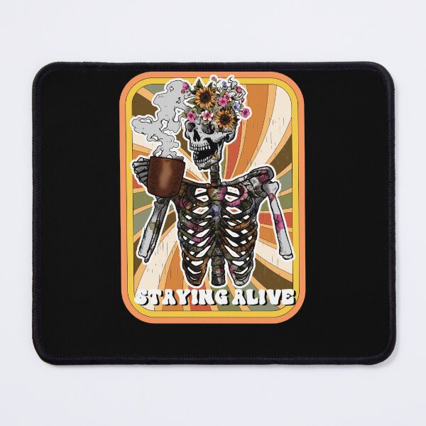 Item preview, Staying Alive Skeleton Drink Coffee Funny Skeleton Skull designed and sold by anass002.