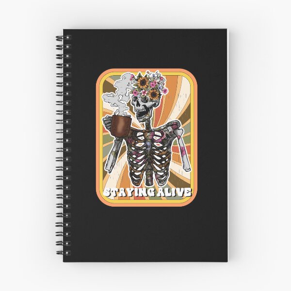 Item preview, Staying Alive Skeleton Drink Coffee Funny Skeleton Skull designed and sold by anass002.