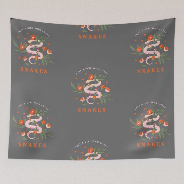 Item preview, Just a Girl Who Loves Snakes designed and sold by wordsandwords.