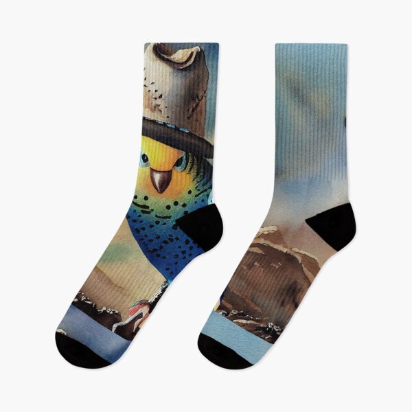 Item preview, Ruthless budgie in the wild west designed and sold by recollectionsv.