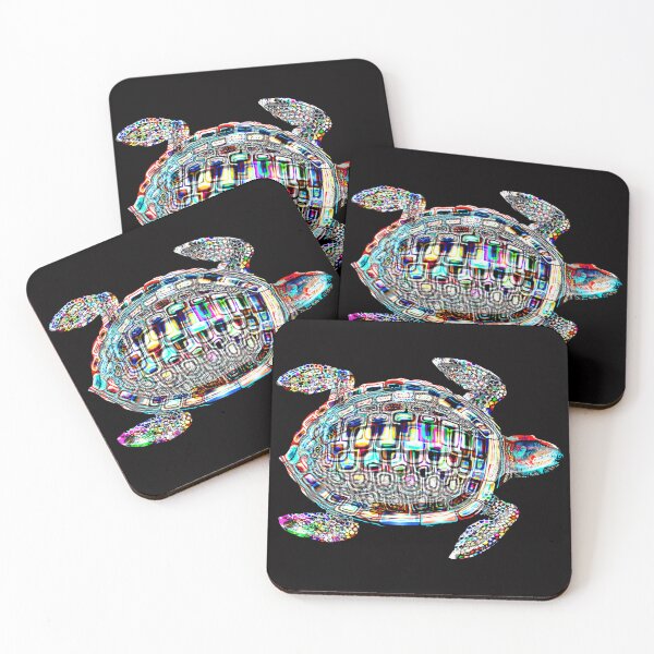Item preview, Floral Sea Turtle -- Beautiful Turtle Pattern designed and sold by Psycheek.