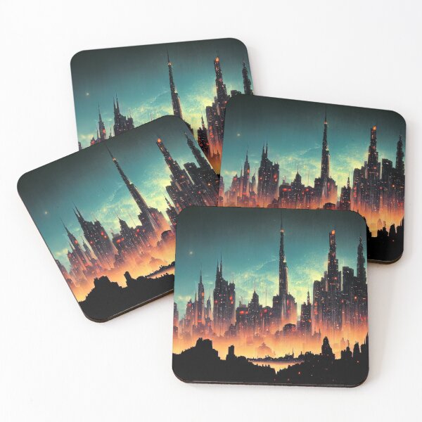 Item preview, Futuristic Cityscape designed and sold by Scienzoid.