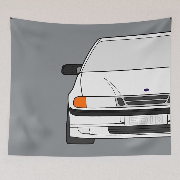 Item preview, Saab 9000 facelift white color designed and sold by EdimDesign.