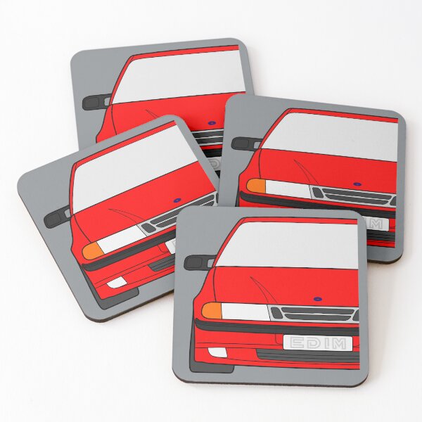 Item preview, Saab 9000 facelift red color designed and sold by EdimDesign.