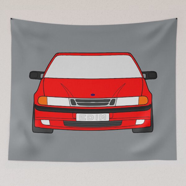 Item preview, Saab 9000 facelift red color designed and sold by EdimDesign.