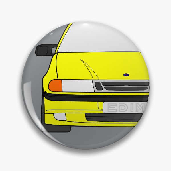 Item preview, Saab 9000 facelift yellow color designed and sold by EdimDesign.
