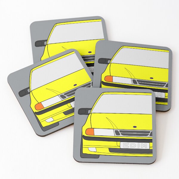 Item preview, Saab 9000 facelift yellow color designed and sold by EdimDesign.