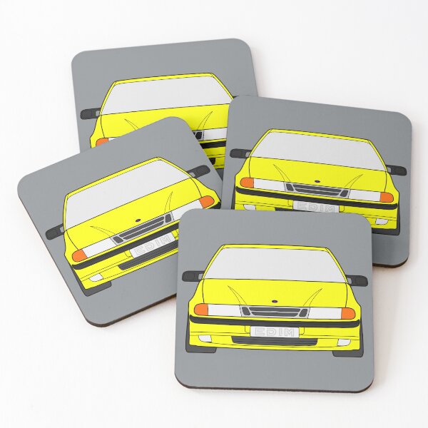 Item preview, Saab 9000 facelift yellow color designed and sold by EdimDesign.