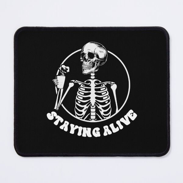 Item preview, Staying Alive Skeleton Drink Coffee Funny Skeleton Skull designed and sold by anass002.