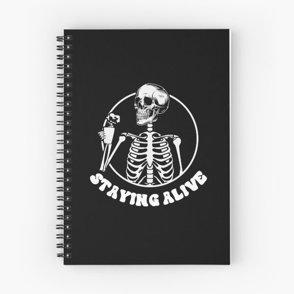 Item preview, Staying Alive Skeleton Drink Coffee Funny Skeleton Skull designed and sold by anass002.