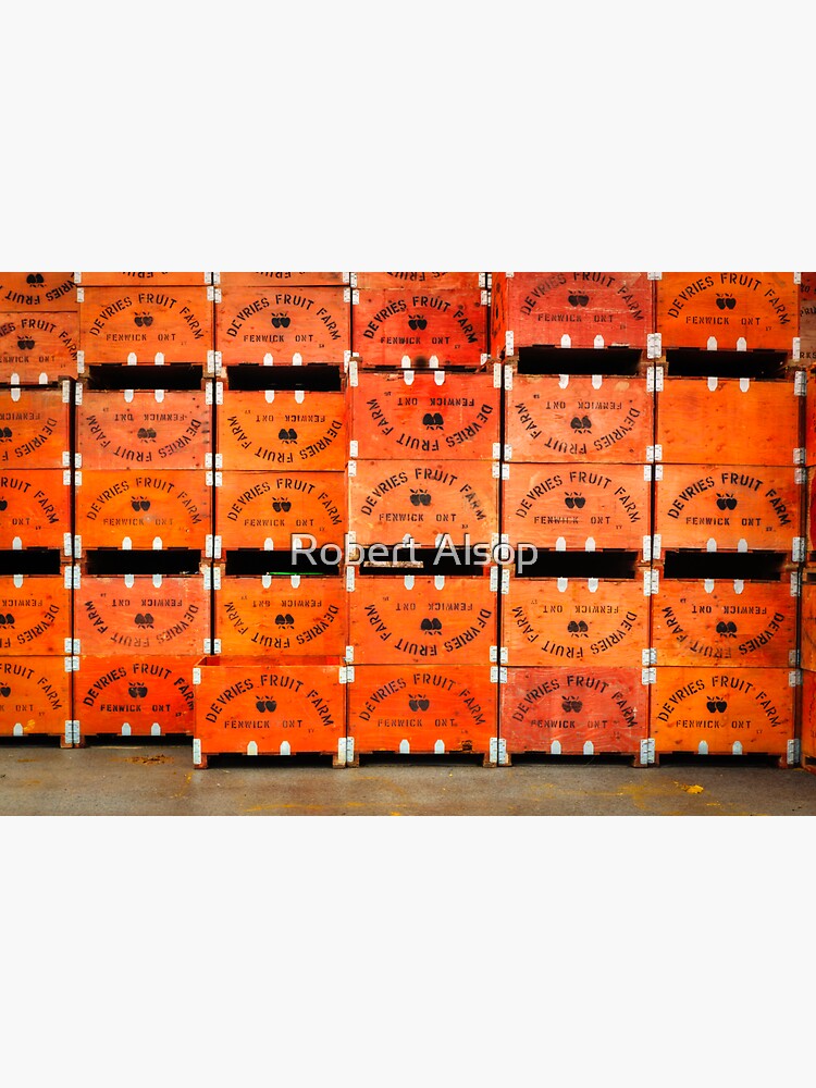 " Stacked Apple Crates" Sticker for Sale by RobertAlsop Redbubble