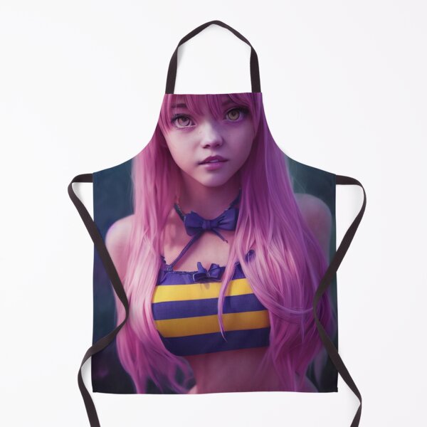 Item preview, pink hair realistic anime girl  designed and sold by ANIME Lover center.
