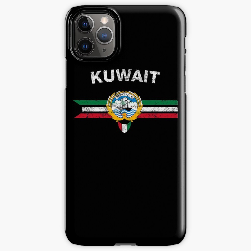 "Kuwaiti Flag Shirt Kuwaiti Emblem & Kuwait Flag Shirt" iPhone Case