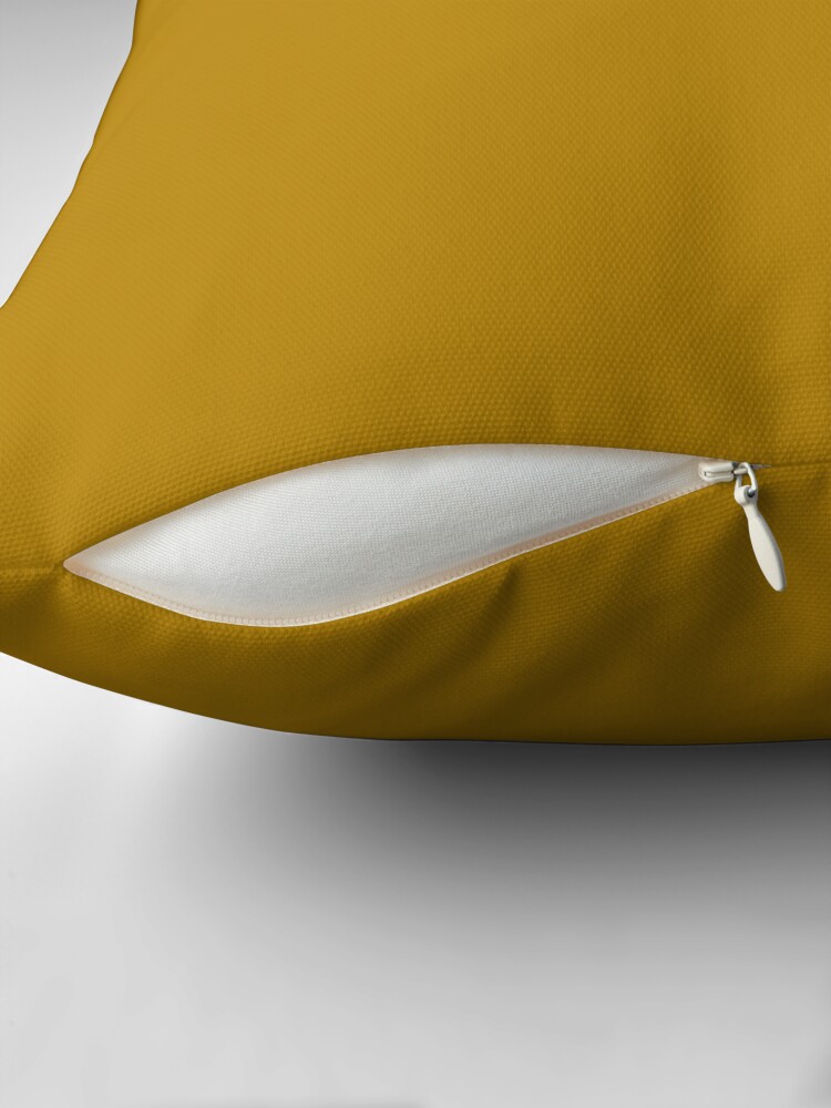 Thumbnail 2 of 4, Pillow, PLAIN DARK GOLDEN ROD YELLOW-100 YELLOW SHADES ON OZCUSHIONS ON ALL PRODUCTS designed and sold by ozcushions.