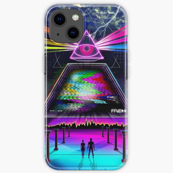 Static Intelligence - VHS 80s Retro Glitch iPhone Soft Case