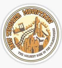 Big Thunder Mountain (rust and yellow) Sticker