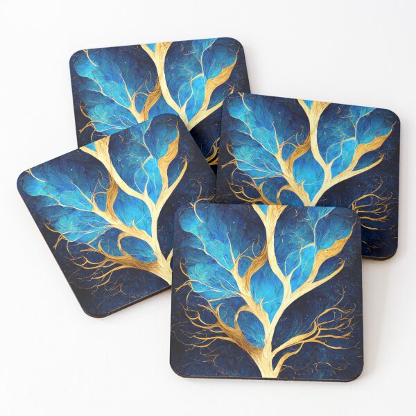 Item preview, Tree of Life Gold and Blue designed and sold by Elaeni.