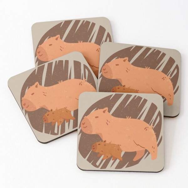 Item preview, capybara mom and baby :) designed and sold by emziem.