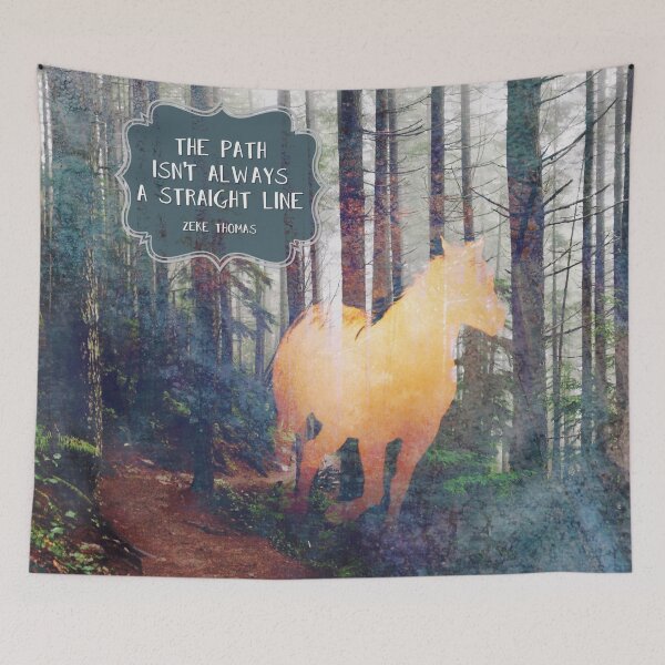Artikelvorschau, Der Pfad ist nicht immer eine gerade Linie | Glowy Forest Pferd entworfen und verkauft von thaneydesign.