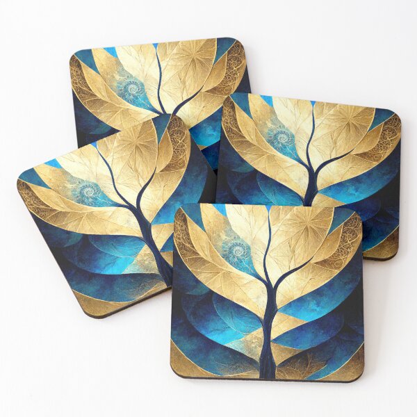 Item preview, Tree of Life in gold and blue designed and sold by Elaeni.