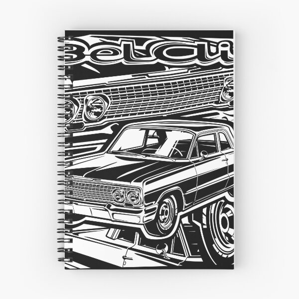 Item preview, Illustration Chevy Belair 1963 - Muscle car - USA designed and sold by SketchNinja.