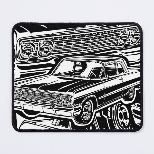 Item preview, Illustration Chevy Belair 1963 - Muscle car - USA designed and sold by SketchNinja.