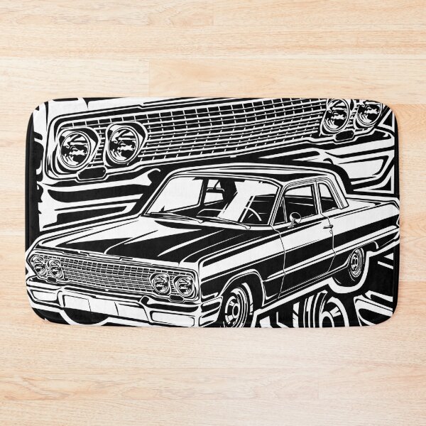 Item preview, Illustration Chevy Belair 1963 - Muscle car - USA designed and sold by SketchNinja.