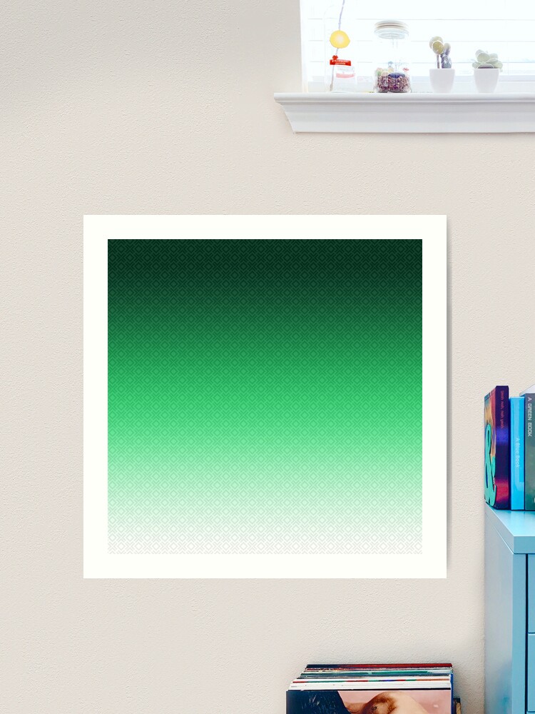 Beautiful ,green , Ombre Art Print for Sale by fuzzyfox