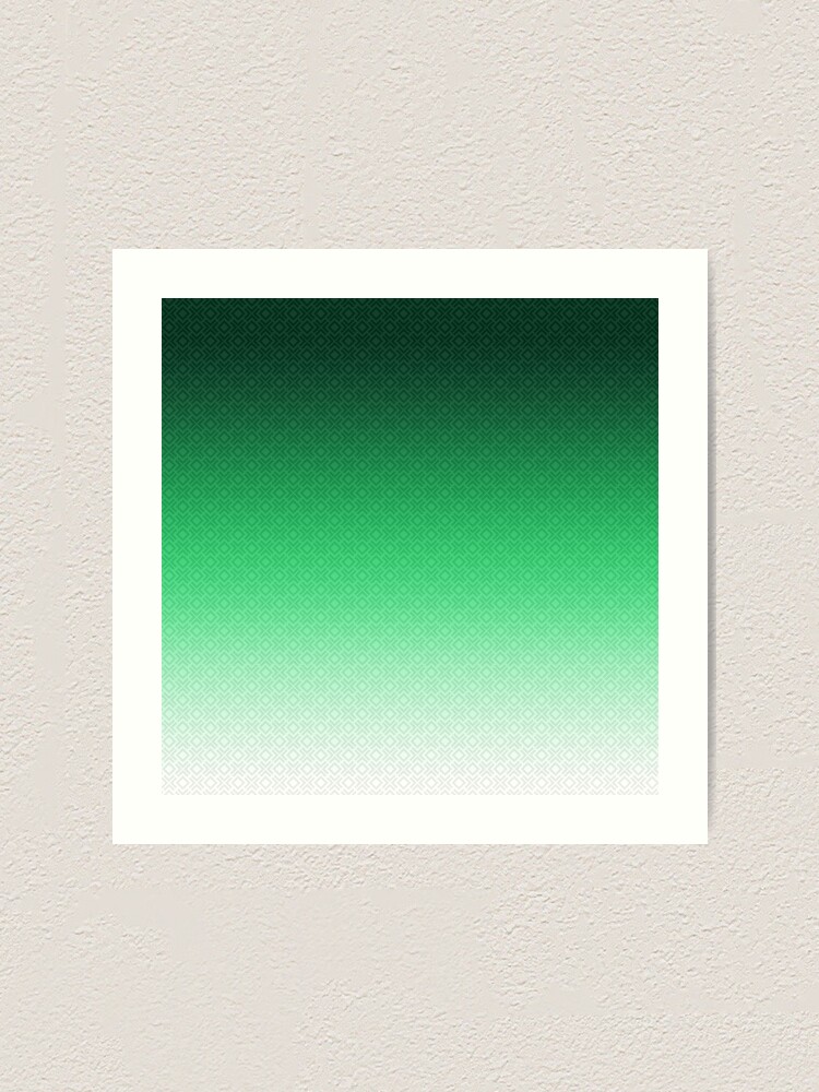 Beautiful ,green , Ombre Art Print for Sale by fuzzyfox