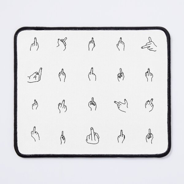 Item preview, MIDDLE FINGER EXPRESSION black / Cool and Funny designs designed and sold by DRK7DSGN.