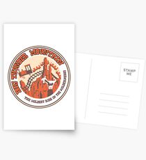 Big Thunder Mountain (orange und gelb) Postkarten
