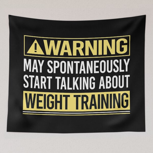 Item preview, Warning About Weight Training designed and sold by WrightTrouble.