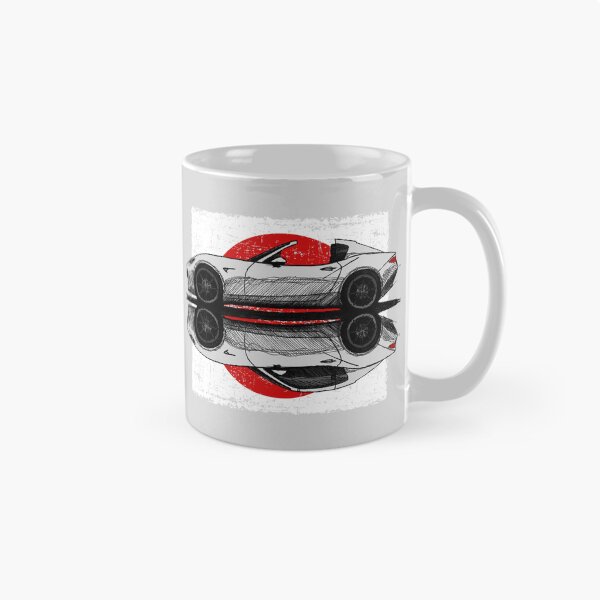 Item preview, My hand drawing of ND RF Japanese roadster sports car with flag background designed and sold by designjaag.