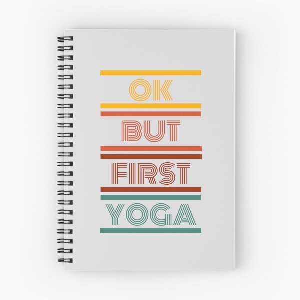 Item preview, Okay But First Yoga | Retro Yoga Quotes Quote Jokes | Vintage Retro Yoga Christmas Birthday Funny Gift for Girl Mom Woman designed and sold by JooArtPrints  ★★★★★.